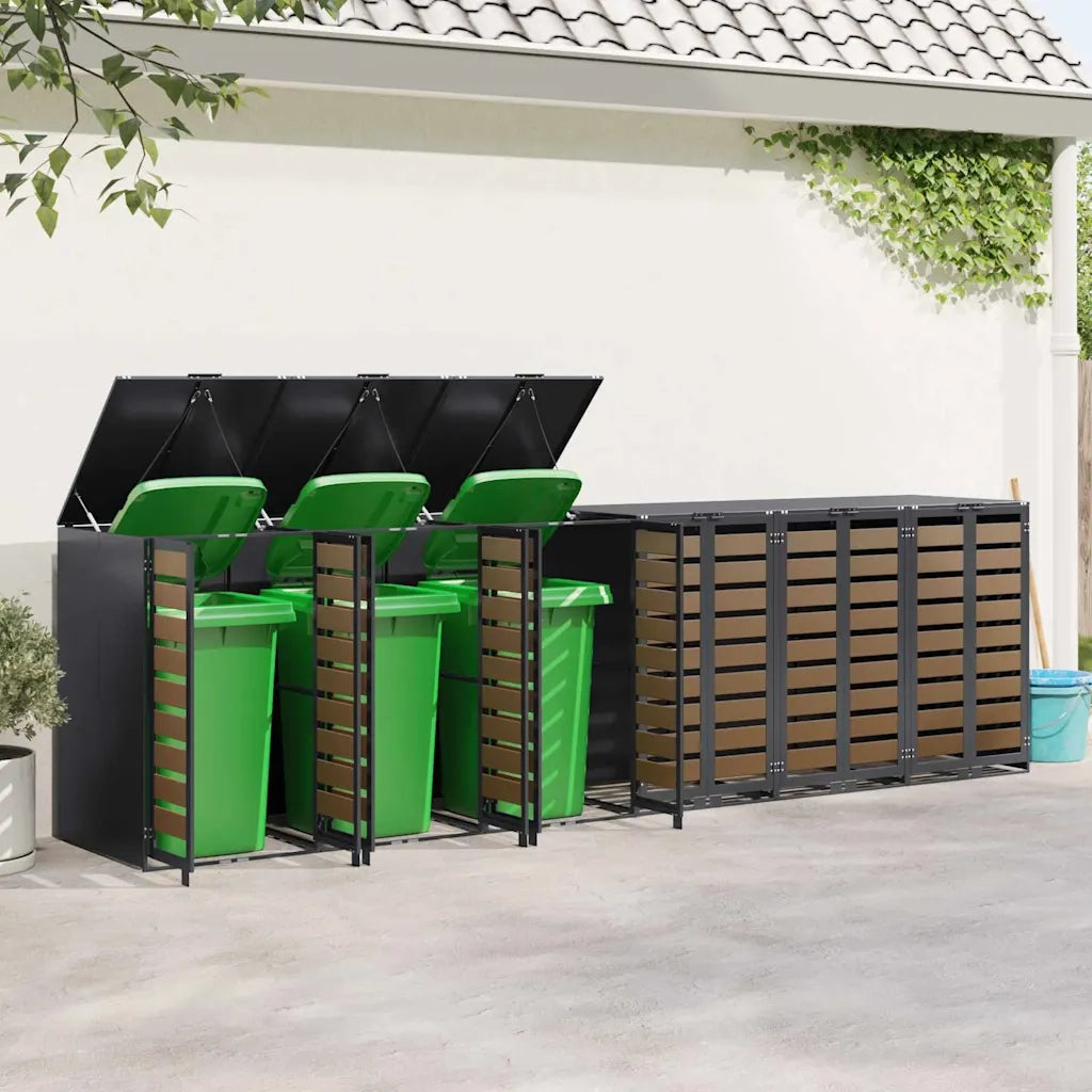 Contenitore per Rifiuti per 3 Bidoni 340 x 77.5 x 115.5 cm 3394772
