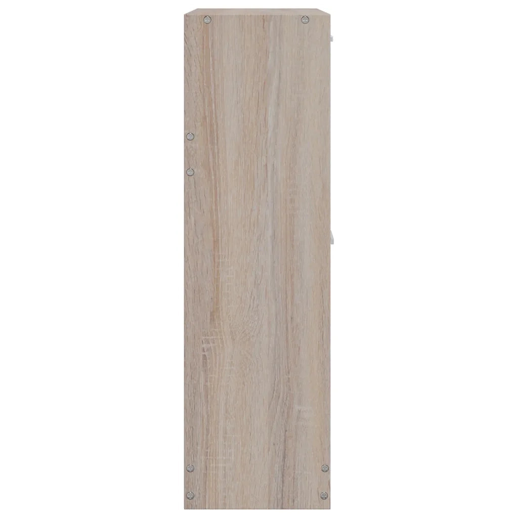 Scarpiera in Legno Effetto Rovere con 2 Scomparti 241243