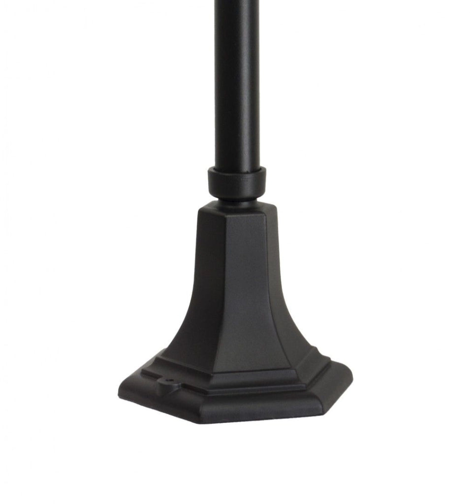 Lampione da giardino Prince retrò 117cm E27 nero IP43