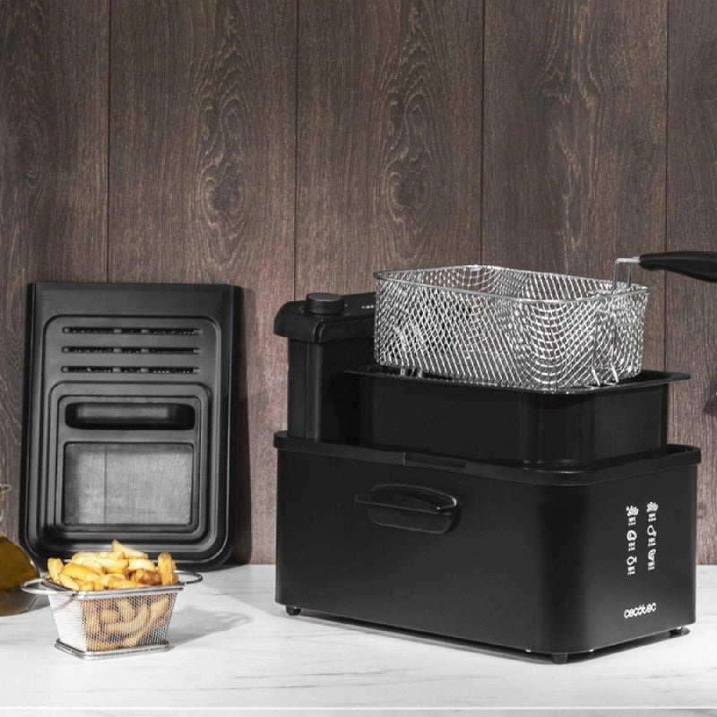 CECOTEC 03072 - Friggitrice Cecotec Cleanfry Infinity 3000 Black