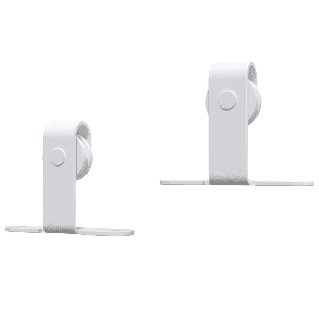 Kit Mini Anta Scorrevole in Acciaio al Carbonio Bianco 122 cm 151697
