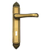 MANIGLIA 'GIGLIO' CON PLACCA Q 8 x  90- 4 coppia