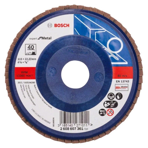 DISCO LAMELLARE EXPERT METAL DIRITTA 115MM G40