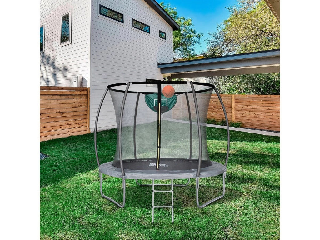 Trampolino con rete da interno "jumper" - Ø 4,60 m - Grigio