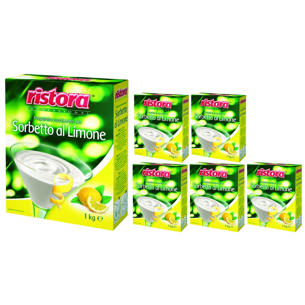 Ristora preparato per sorbetto al limone 6 confezioni da 1 kg