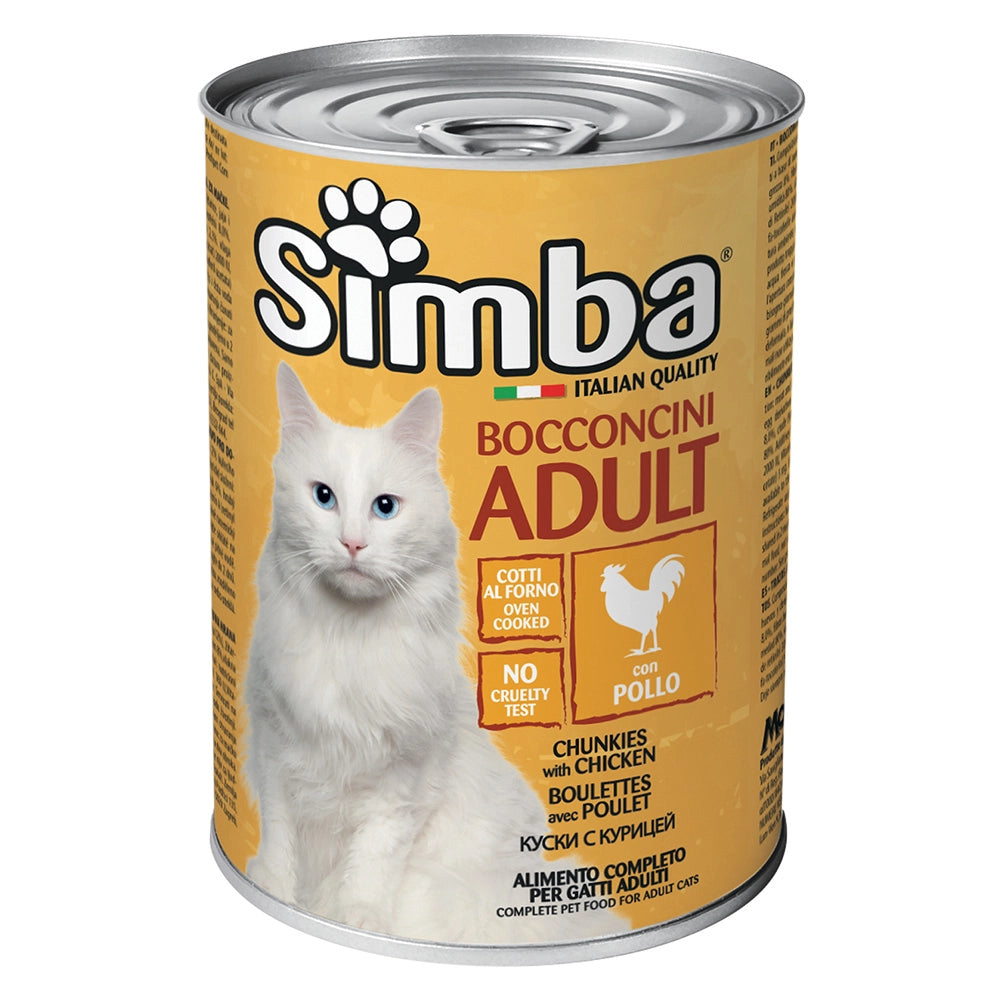 BOCCONCINI PER GATTI 'SIMBA' pollo - gr 415- 24 pezzi  - MONGE