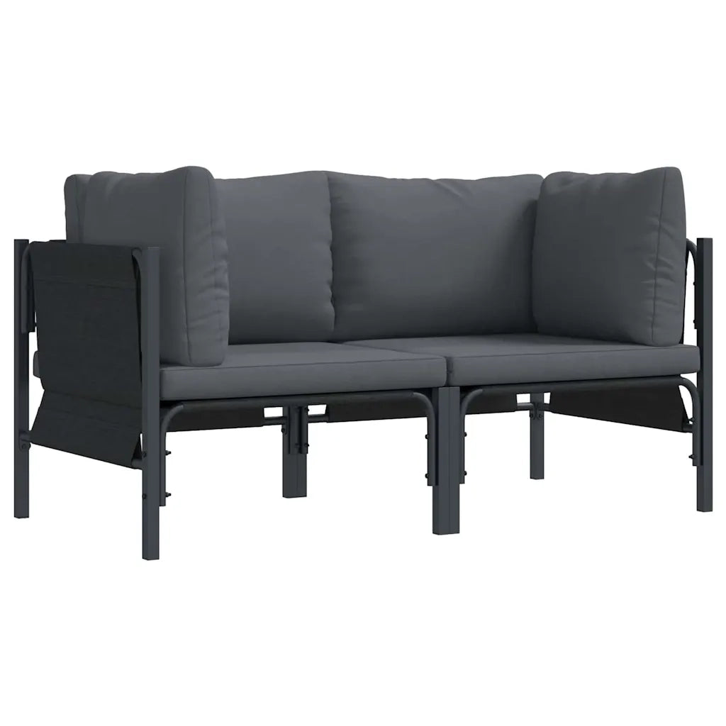 Mobili da Esterno 2 Pezzo Antracite 80 x 80 x 71 cm Acciaio 42009987