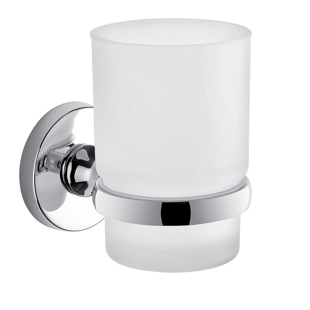 Set portaspazzolini e dosasapone da muro Gedy linea Felce cromato