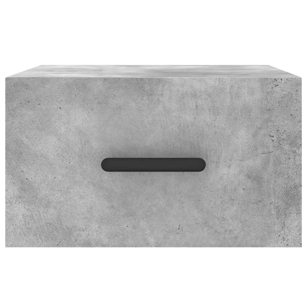 Comodino a Muro Grigio Cemento 35x35x20 cm 829844