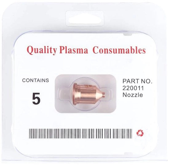 Pezzo di plasma per taglio - 5 bocche di fuoco - 22x16mm