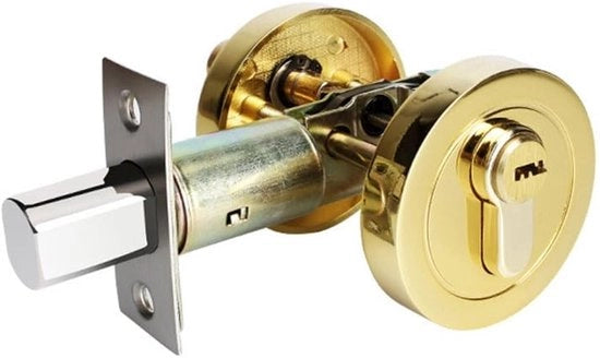 Chiusura notturna per porta interna e esterna - Cilindro - Chiusura sicura e robusta per porta interna e esterna - Blocco di sicurezza - Materiali di alta qualità