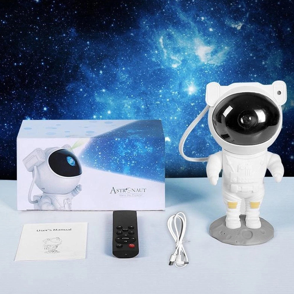 Trade Shop - Proiettore Di Stelle E Galassie Astronauta Luce Notturna Con Effetti Planisfero -