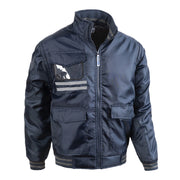 Giubbino quick taglia M blu maniche staccabili