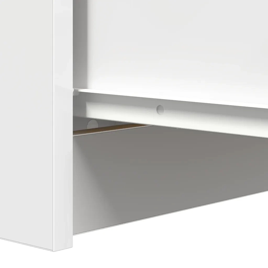 Credenza con Cassetti Bianco 37,5x35x99 cm in Legno Multistrato 861760