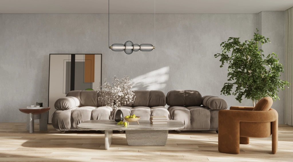 Lampada a sospensione moderna nero/grigio LED 16W Italux
