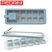 Set 2 Pezzi Formetta Ghiaccio con Coperchio 12 Cubetti