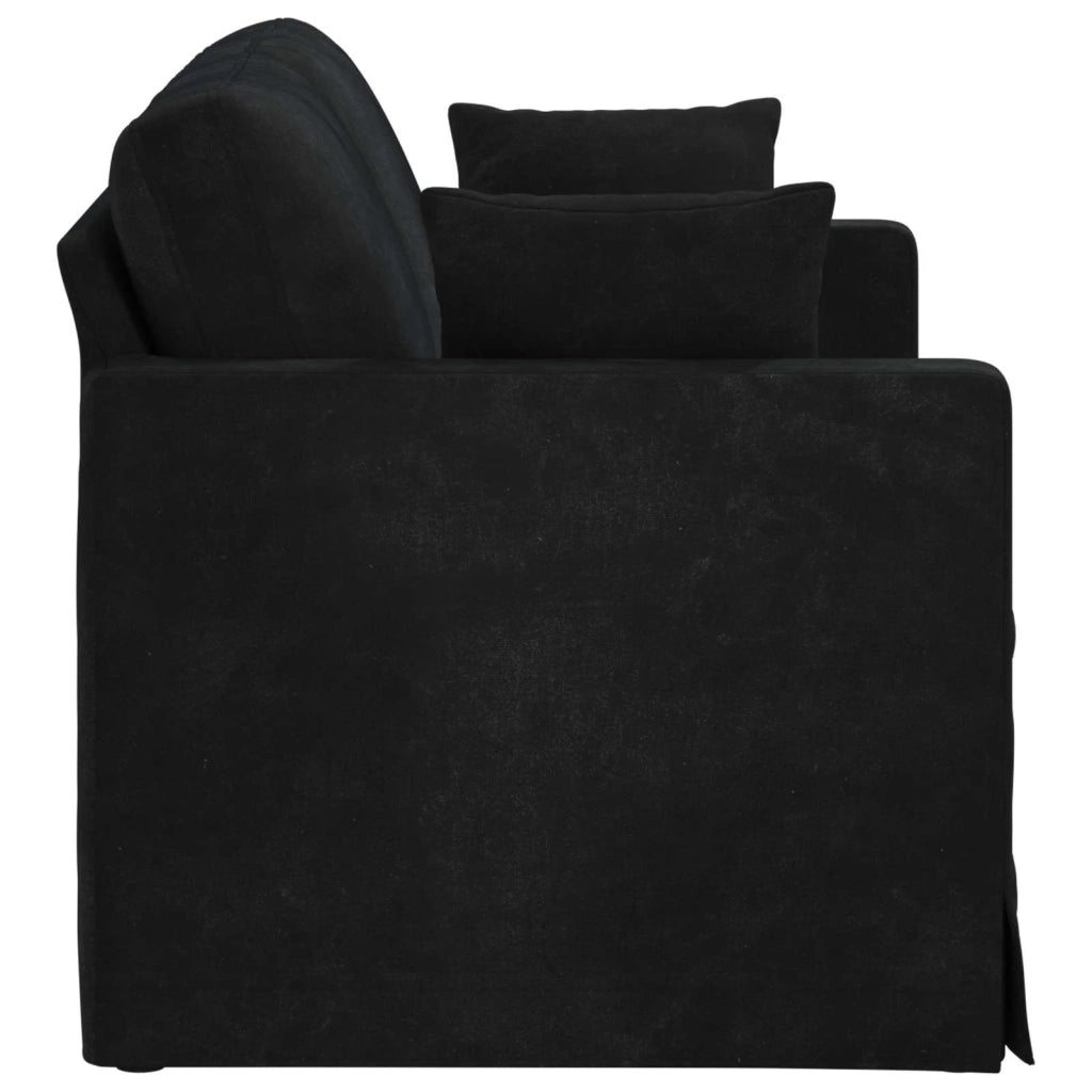 Divano Nero 138 x 78 x 80 cm Velluto