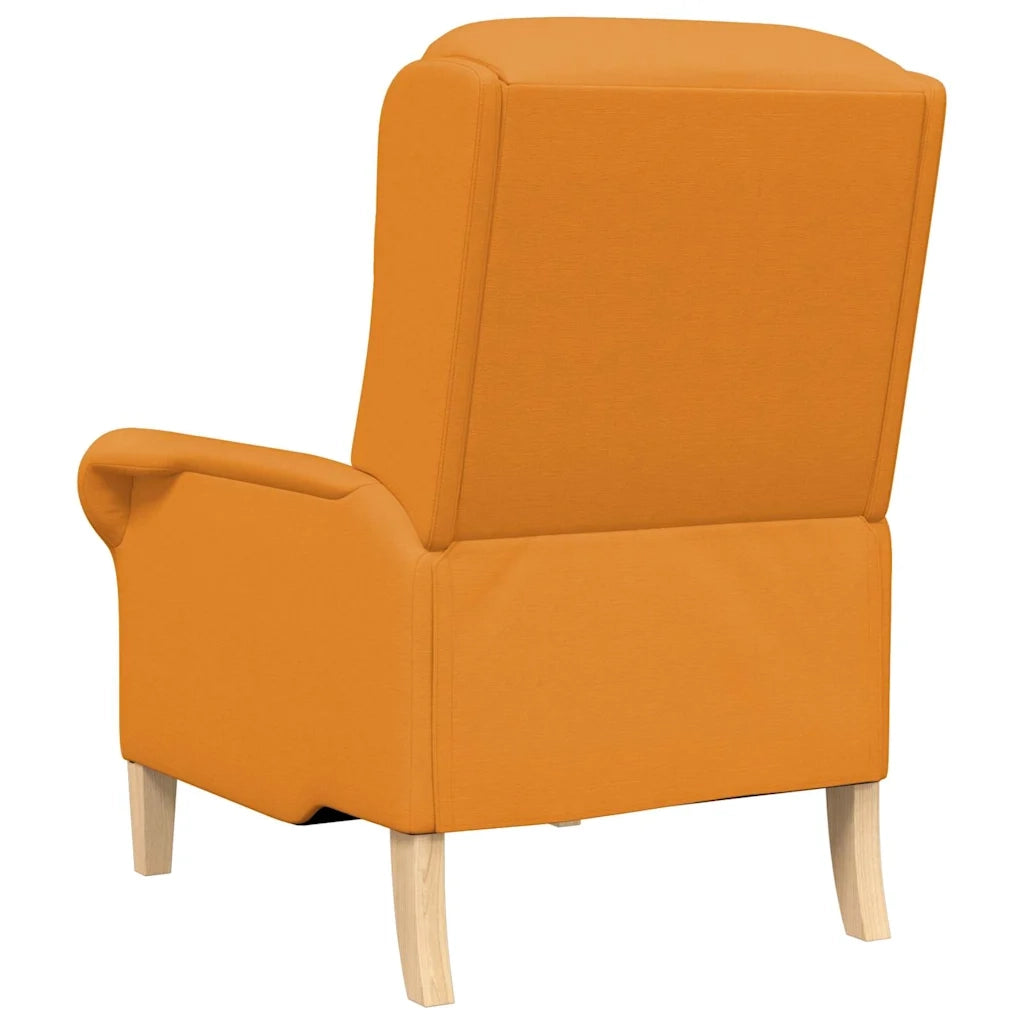 Poltrona | Sedia Relax Giallo scuro Tessuto