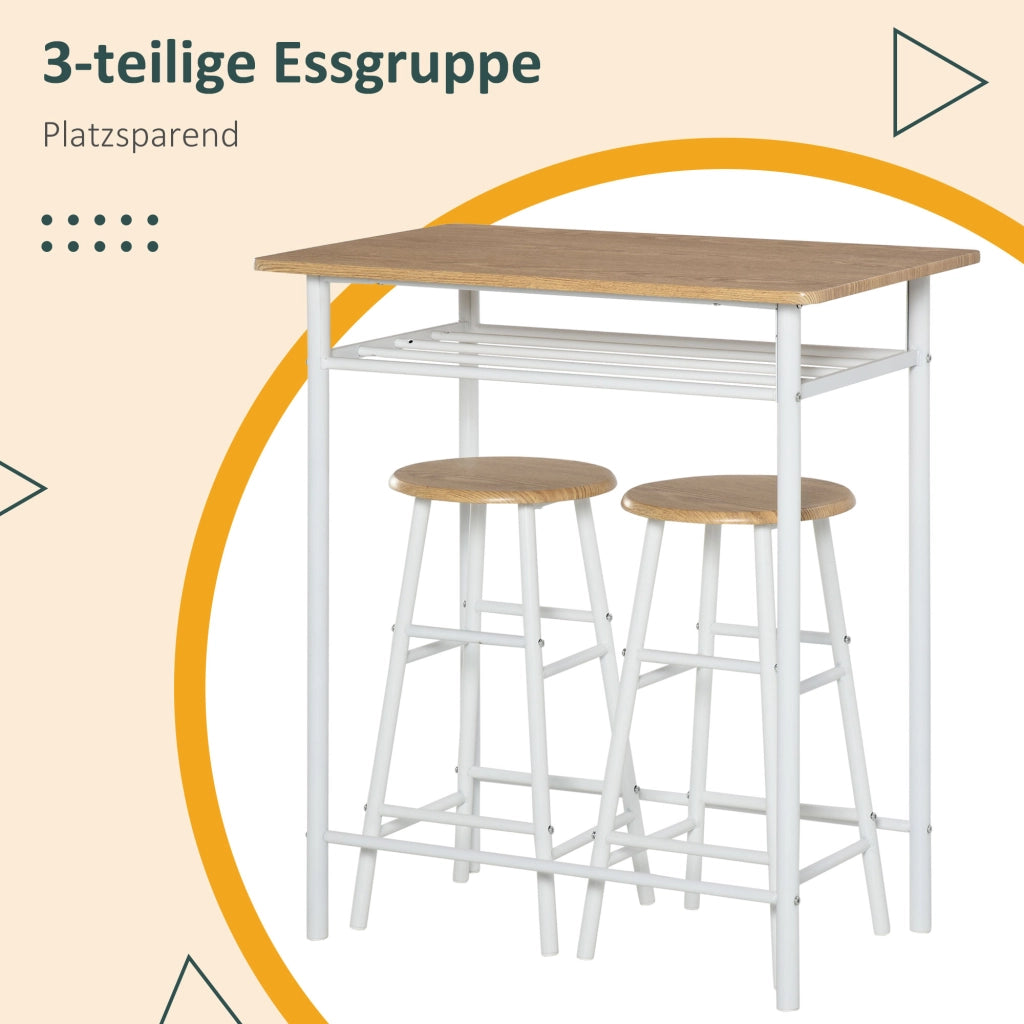 Tavolo da bar con sgabelli ¨C zephmum ¨C Bianco
