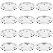 Set di supporti per candele trasparenti da tavolo - 12 pezzi - Ideale per matrimoni e cerimonie