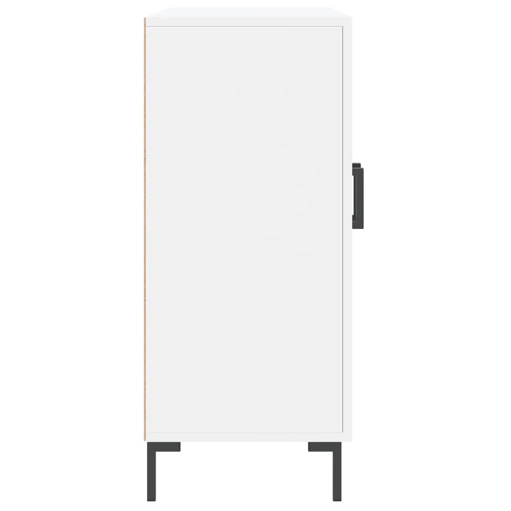 Buffet credenza cassettiera armadio mobile contenitore organizer per cucina soggiorno salotto 90 x 34 x 80 cm legno ingegnerizzato bianco 02_0030531