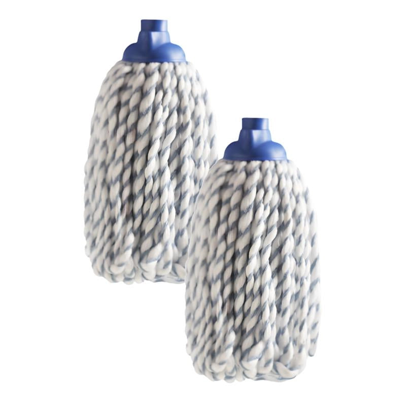 MOP TWIST IN MICROFIBRA E COTONE PER UNA PULIZIA EFFICACE E PROFONDA - SET 2 PZ