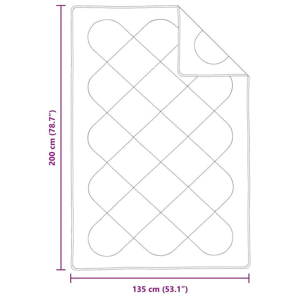 Piumone con cuscino 2 pcs Bianco Microfibra 3376621