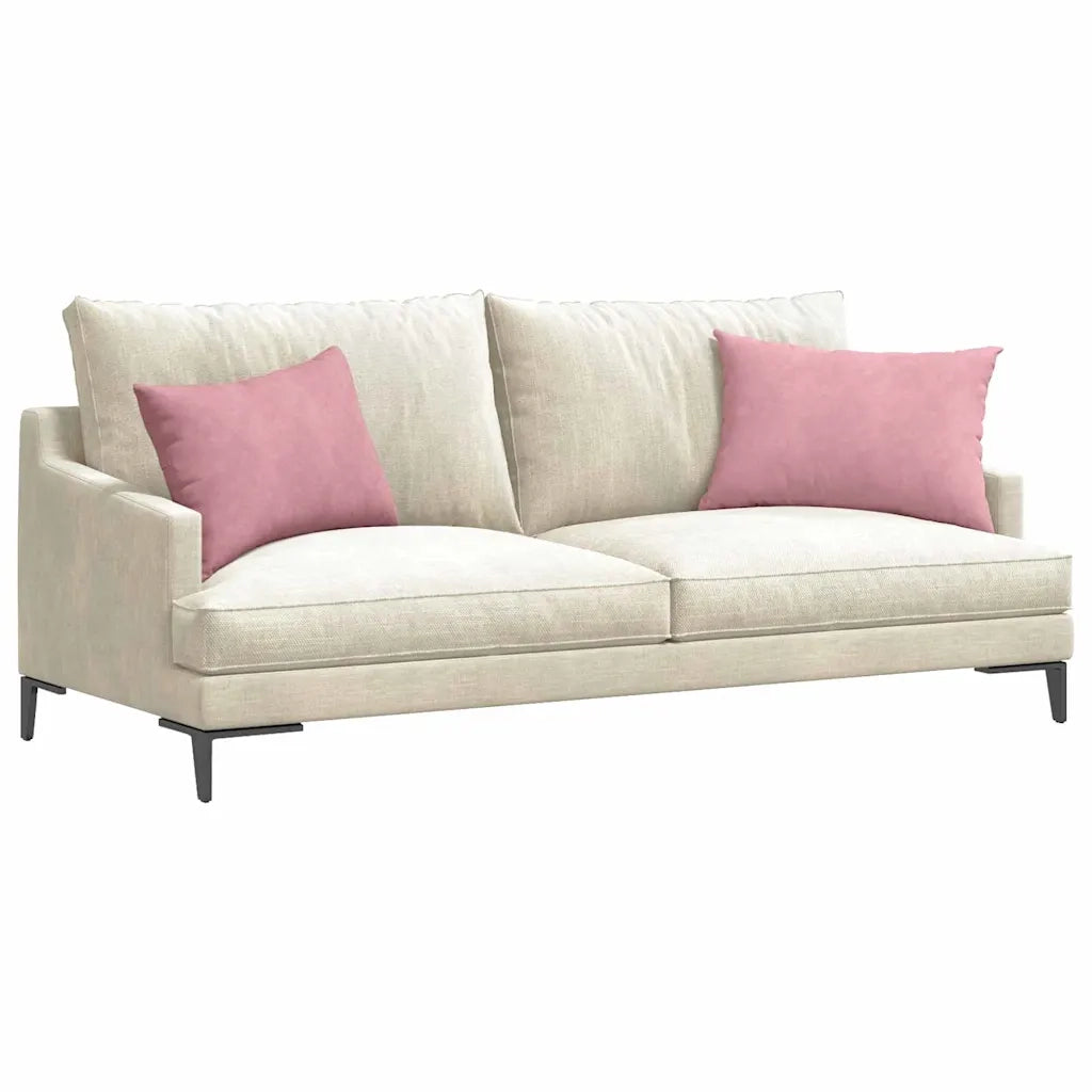 Cuscini da Divano 2 pcs Rosa 60 x 40 cm Tessuto in Cords 42013674