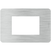 Placca Bticino MatixGO Effects 3 moduli alluminio JA4803EA