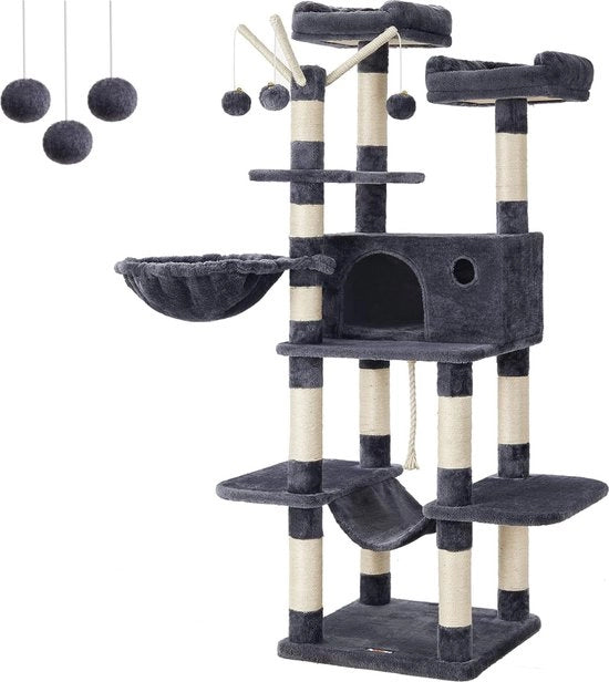 Tenda per gatti - Alta tenda per gatti - Tenda per gatti in legno - Tenda per gatti grandi - Torre per gatti - Tenda per gatti robusta - Tenda per gatti - XL - Rifugio per gatti