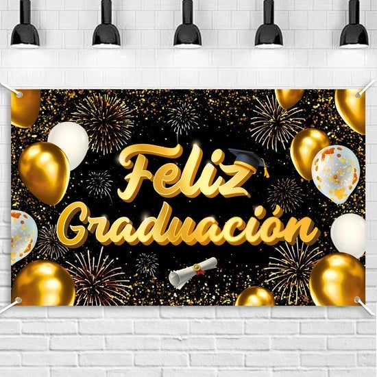 Decorazione di Festa per Graduazione - Opzione per Festa di Compleanno - Design Accattivante - Tema Colorato - Bandiera di Festa