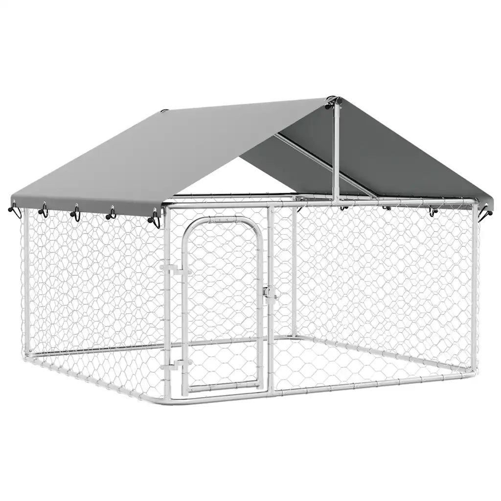 Gabbia per Cani da Esterno con Tetto 200x200x150 cm 171498