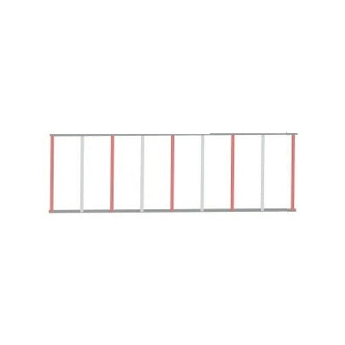 SIEPE RASTRELLIERA MODULO 200 CM IN ALLUMINIO 9 ELEMENTI BARRIERE AUTOMATICHE