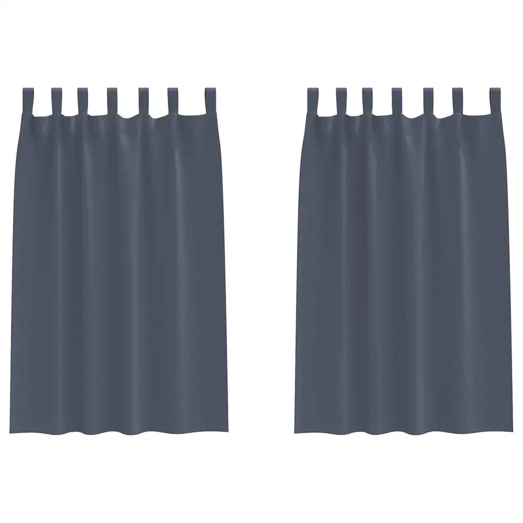 Tende Blackout con Anelli 2 pcs Antracite 175 x 140 cm 4107559
