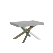 Tavolo allungabile 90x130/390 cm Volta Cemento telaio 4/A