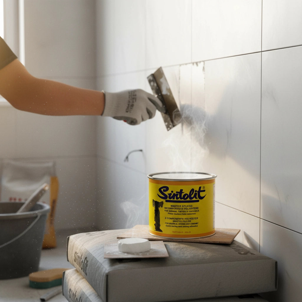 Mastice stucco bianco per marmo e ceramica 175 ml