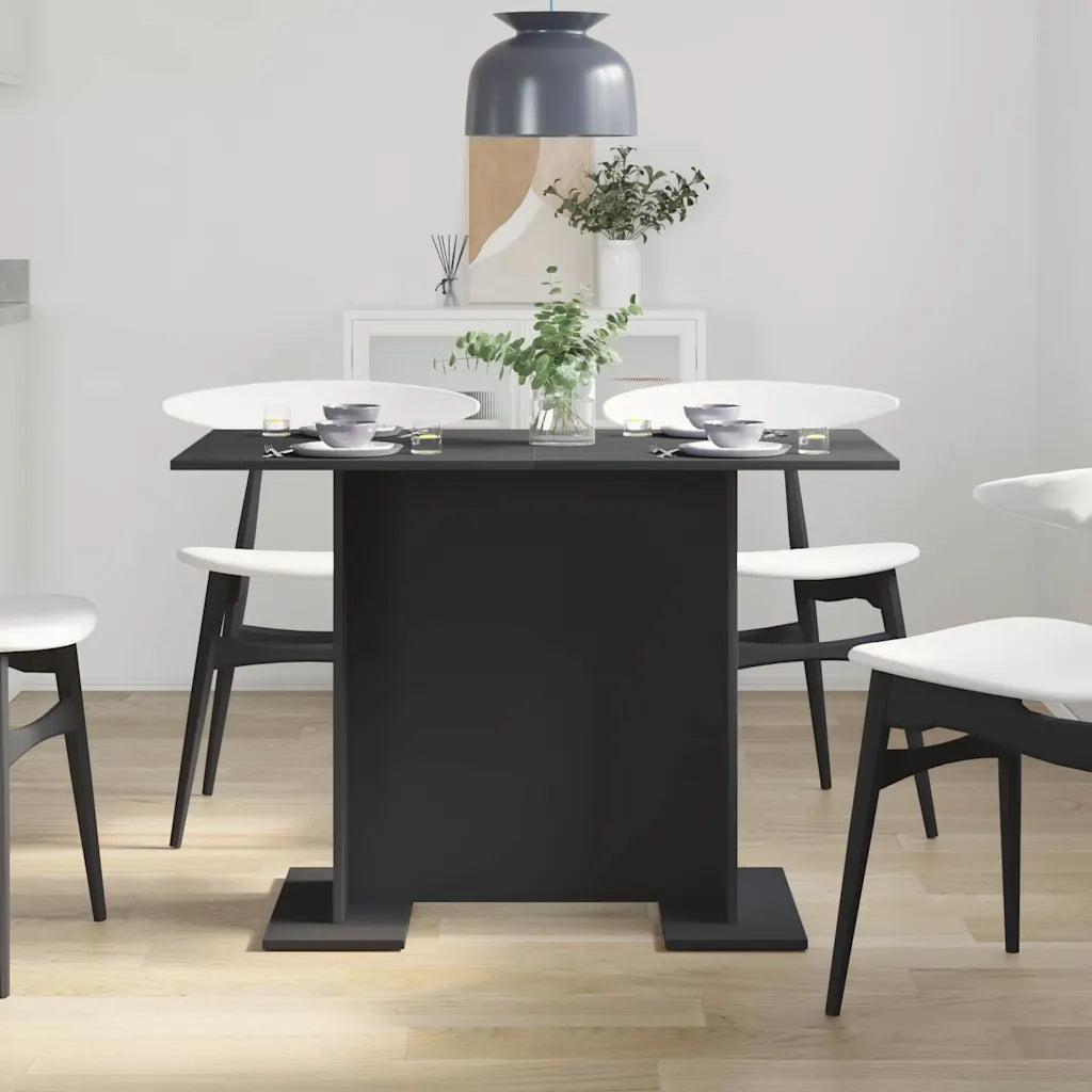 Tavolo da pranzo 110 x 60 x 75 cm Legno ingegnerizzato Nero 863161