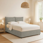Uckfield, Letto Matrimoniale Sfoderabile Made in Italy, Grigio