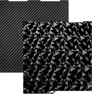 Piatto di stampa doppio lato gettato a texture - 256 x 268 mm - PEO/PET - superficie riscaldata - piatto di stampa in acciaio a molla - perfetta aderenza - Piatto di stampa