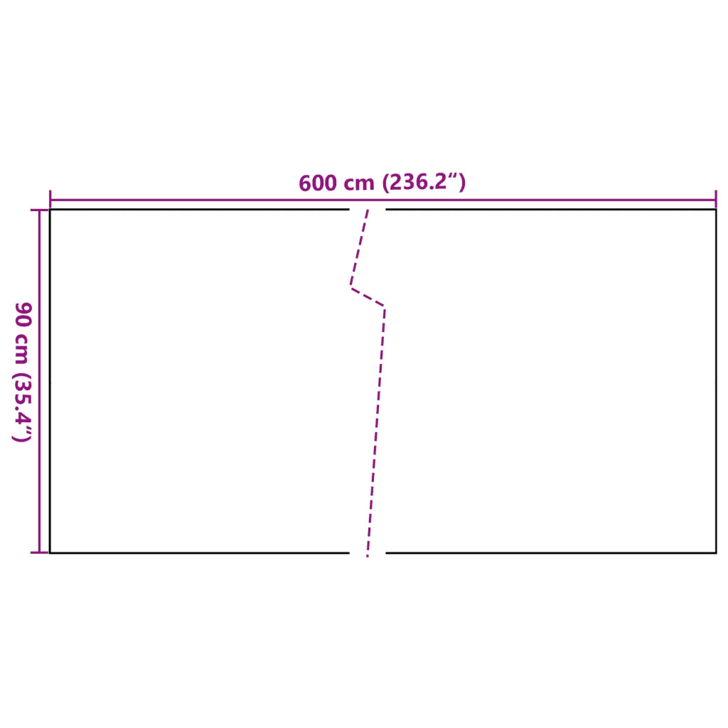 Schermo da balcone | Paravento da Balcone Marrone e Nero 600x90 cm in Polyrattan