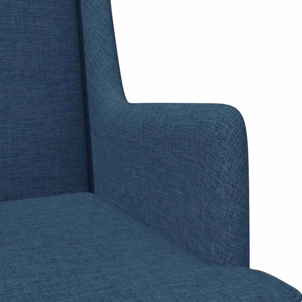 Poltrona-Divano Sedia Blu Tessuto 946784