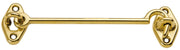 GANCIO FERMAFINESTRA OTTONE LUCIDO 140 MM- 12,0 pz