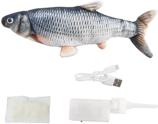 Giocattolo elettrico interattivo per gatti - simulazione di erba - progettazione rimovibile - 10,6 cm x 4,3 cm - giocattolo per gatti