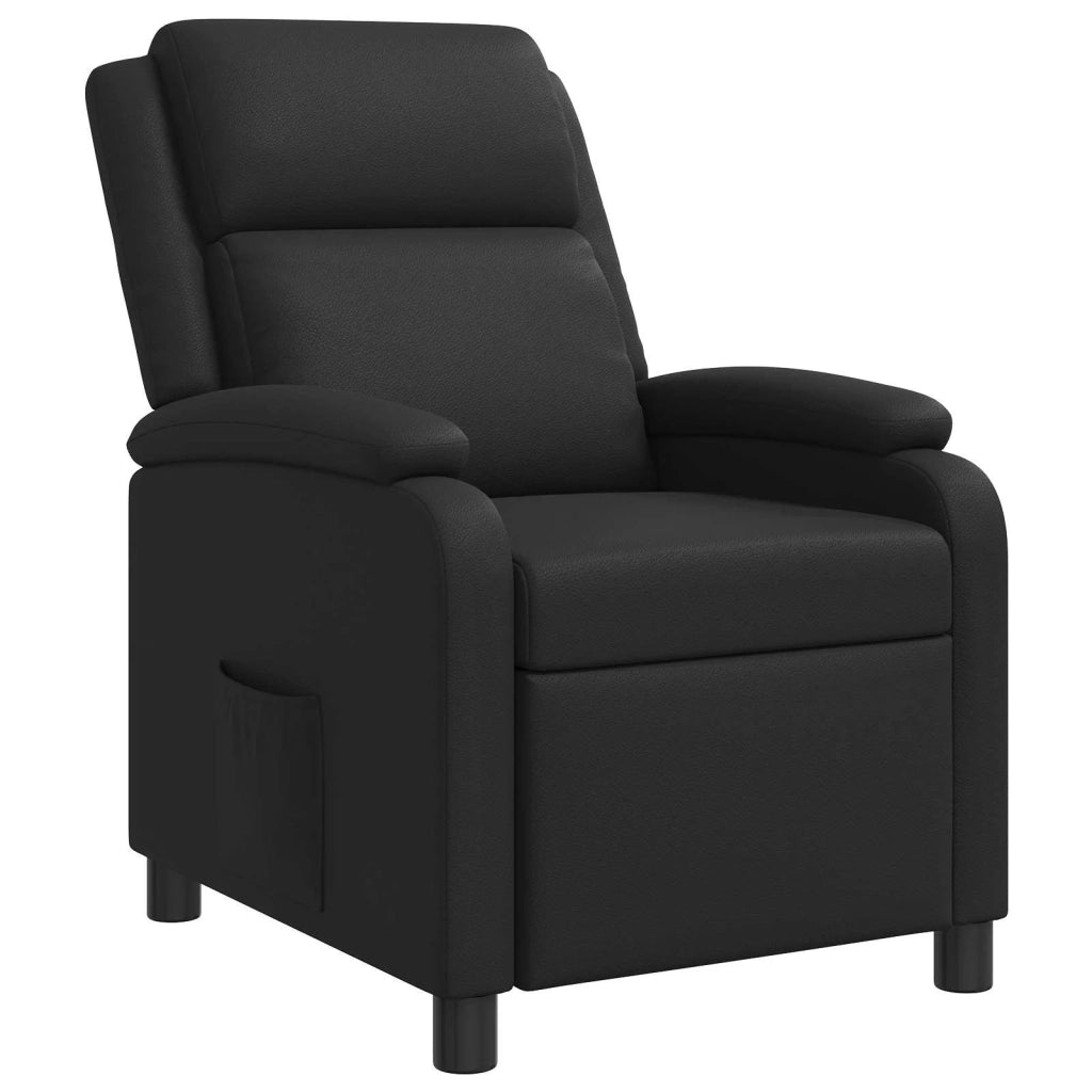 Poltrona reclinabile Nero Similpelle 42034841
