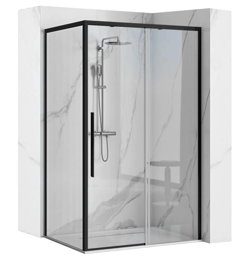 Cabina Doccia Solar Black Mat 120x90