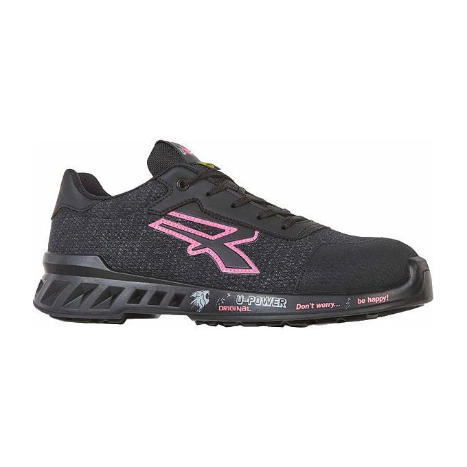 U-Power RV20086 Michelle Scarpe Antinfortunistiche Basse S1P SRC ESD Puntale Airtoe Alluminio Taglia 40 colore Nero Rosa