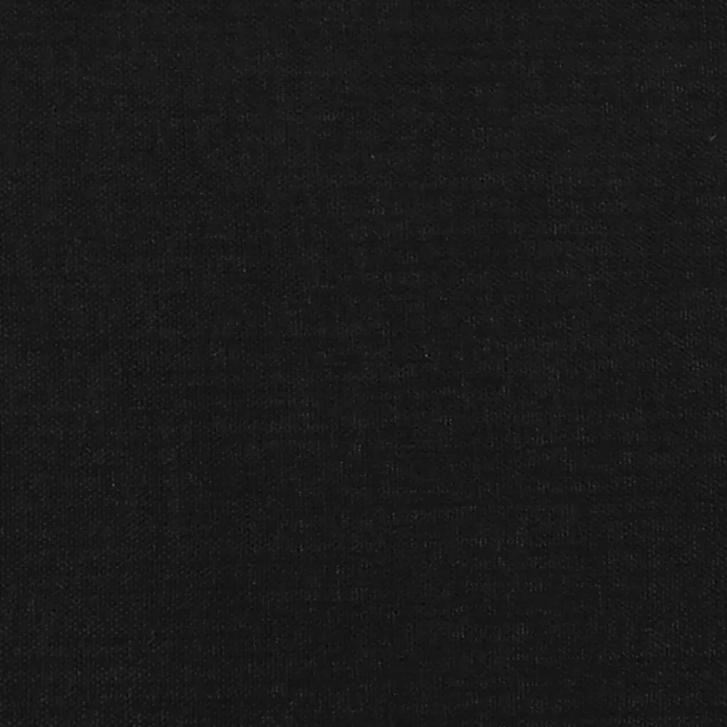 Panca-Sgabello Nera 70x30x30 cm in Tessuto 220627