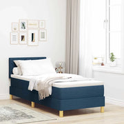 Letto a molle con cuscino con testiera Blu 80 x 200 cm Tessuto 3338957