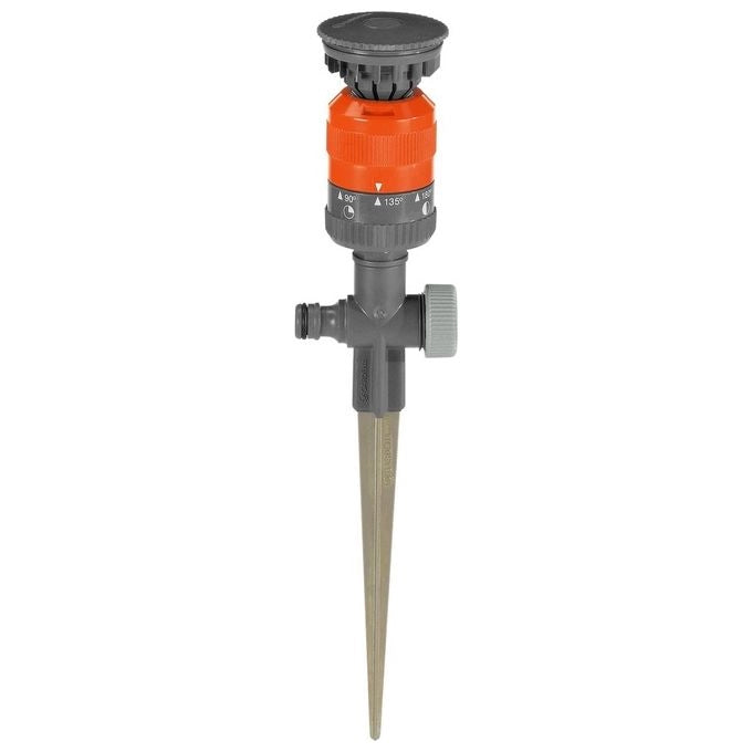 Gardena 1949-20 Irrigatore circolare Comfort Vario con settore regolabile da 90° a 360° gittata 8,5 m area fino a 225 m² colore Nero