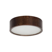 Plafoniera Kanlux Jasmin rotonda legno wengé 28cm E27